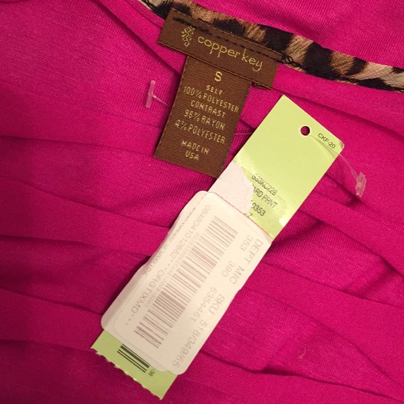 Copper Key Leopard Blouse Animal Print - Picture 5 of 7